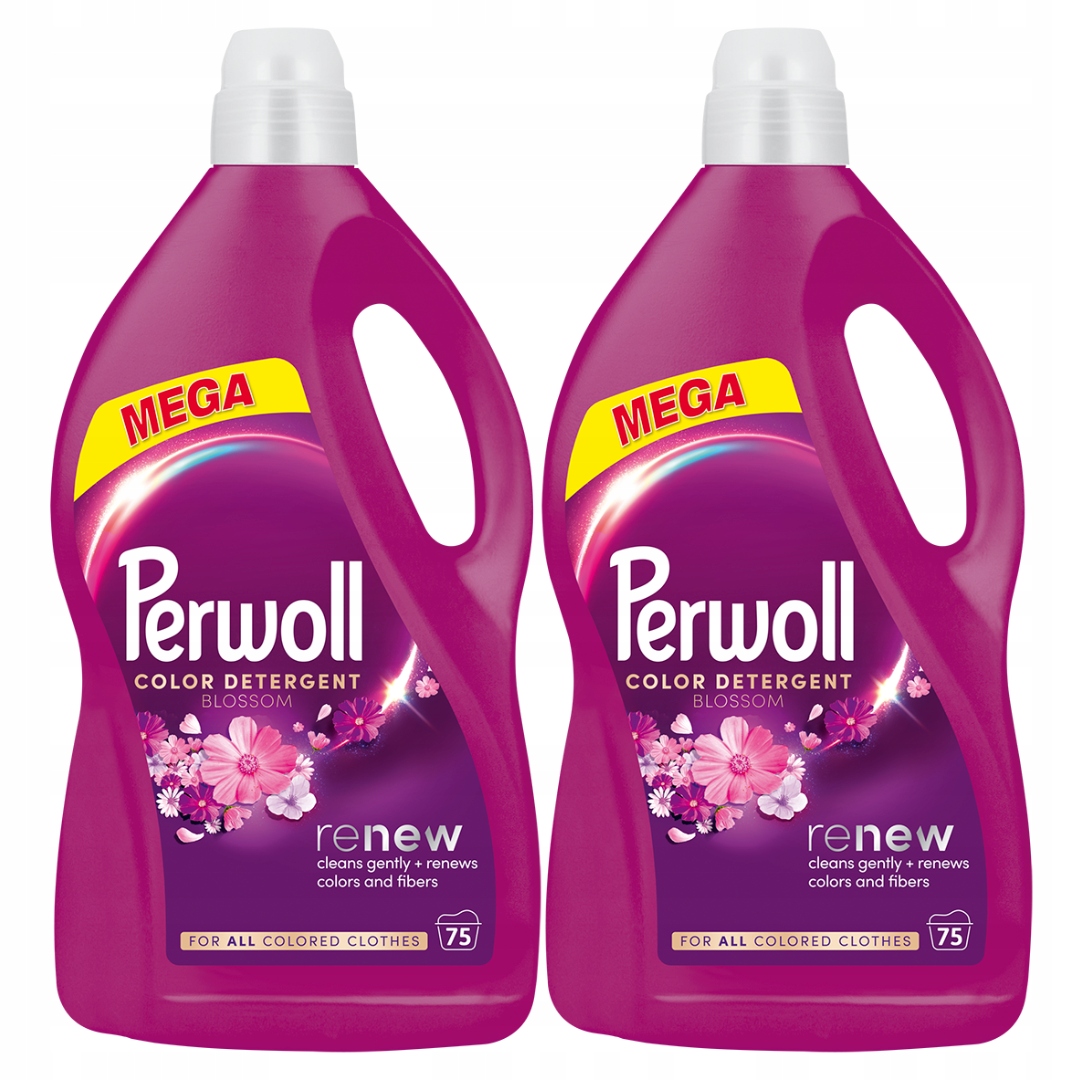 Levně Perwoll Renew Blossom Tekutý prací prostředek 2x3,75l 150 praní