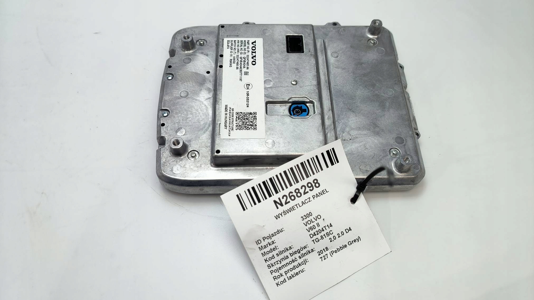 display PANEL 32247465AA VOLVO V60 II