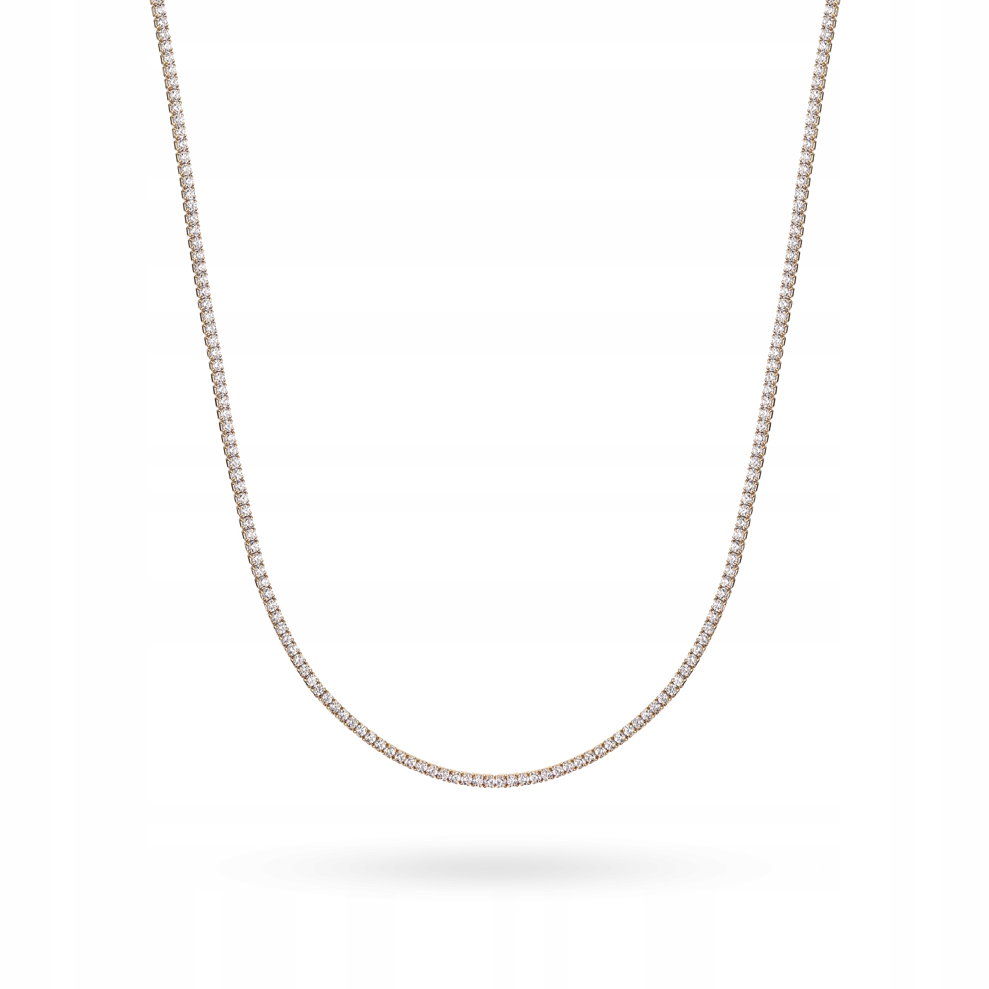 Stříbrný Řetízek Zlacený ryzost 925 Se Zirkony