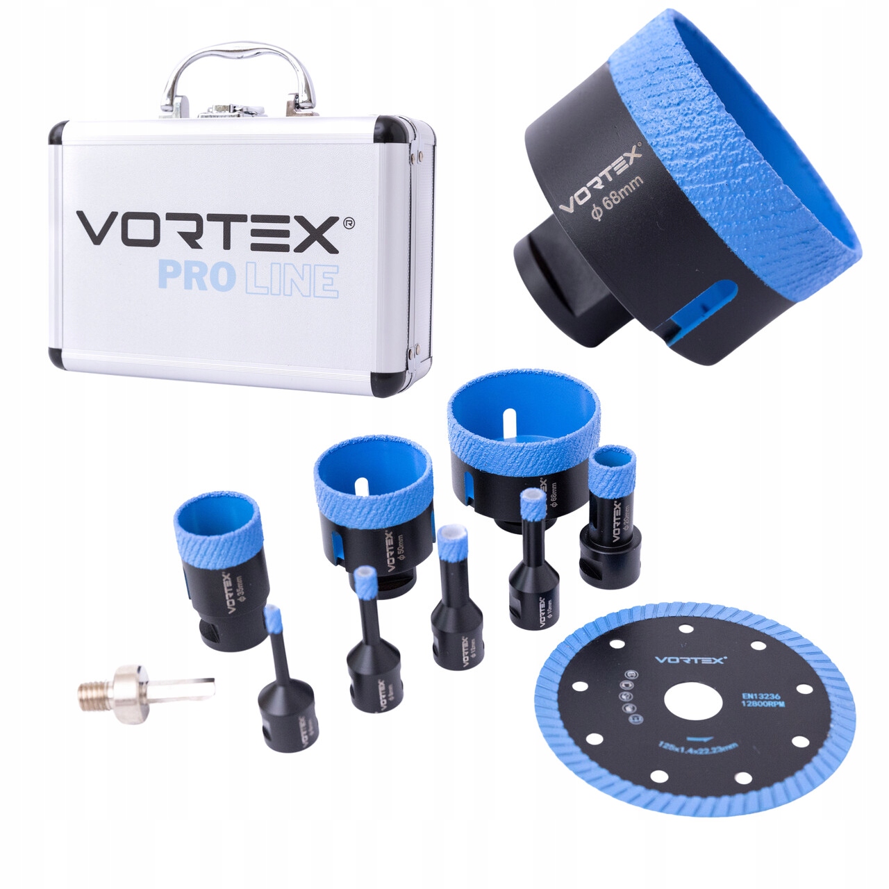 Zestaw Otwornice Diamentowe Koronki Do Twardego Gresu Płytek Wiertła M14PRO