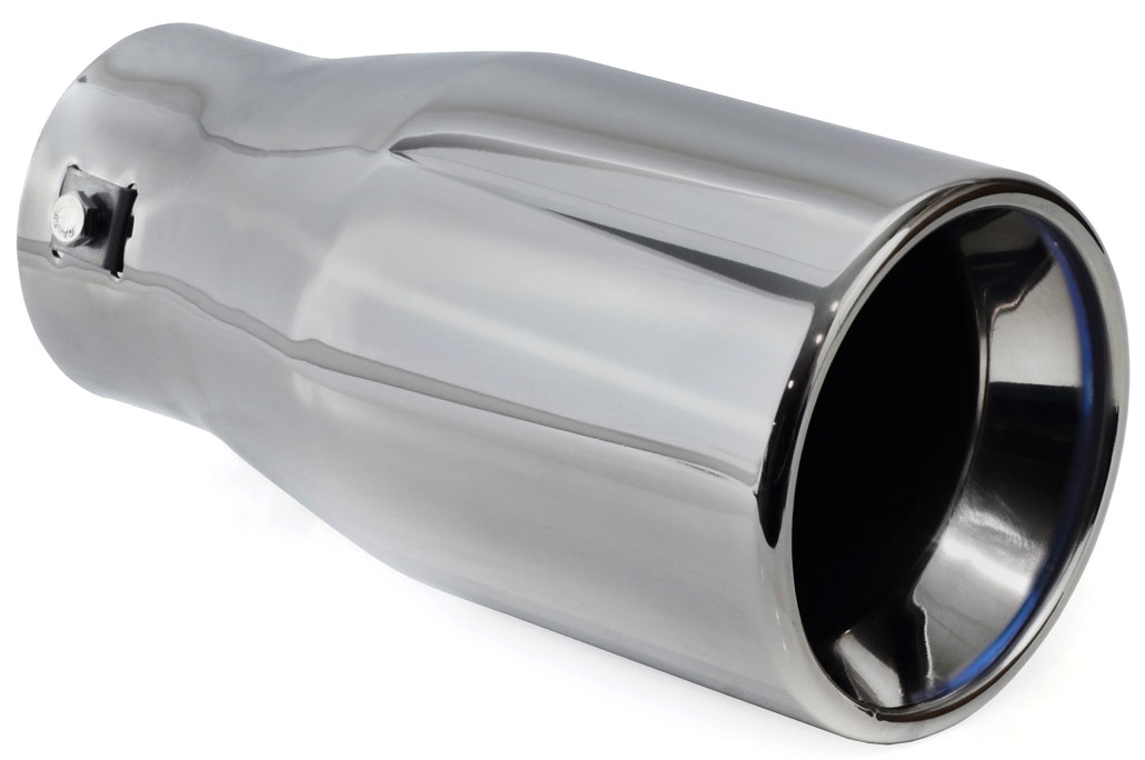 KONCOWKA WYDECHU CIEMNY CHROM OKRAGLA DUZA 10cm