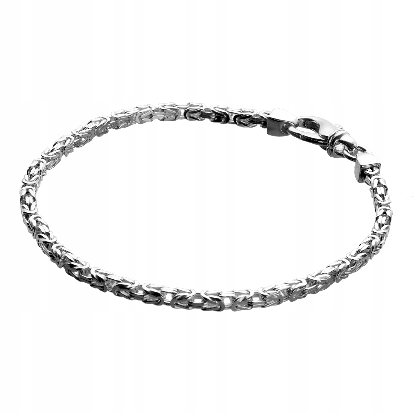 Stříbrný Náramek Královská Vazba 2,5 mm 22 cm