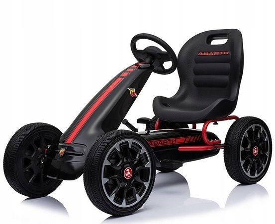 WIELKI GOKART ABARTH 3-8LAT NA PEDAŁY PIANKOWE KOŁA EVA LICENCJA Marka Bobo-San