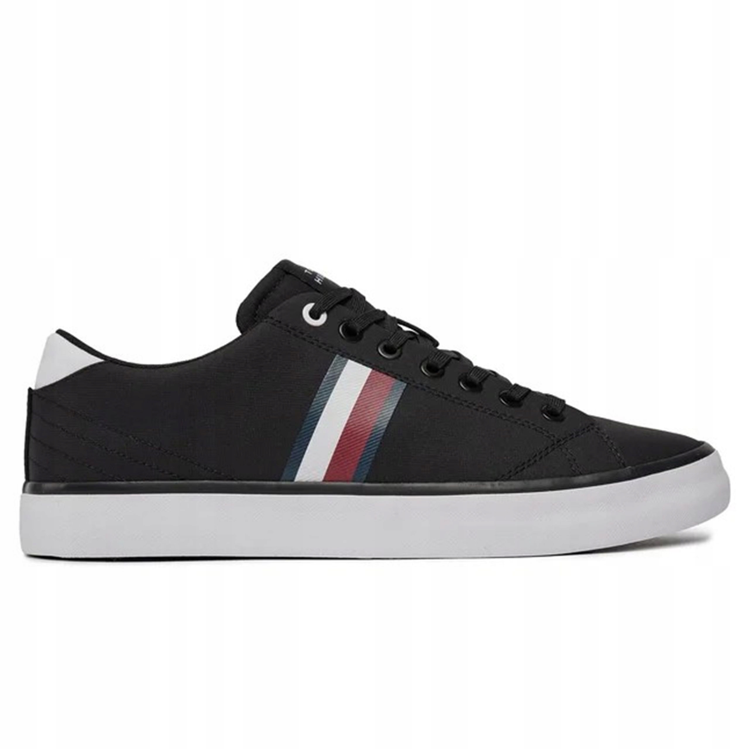 Buty Tommy Hilfiger Hi Vulc Low Stripes Mesh FM0FM04946 Bds