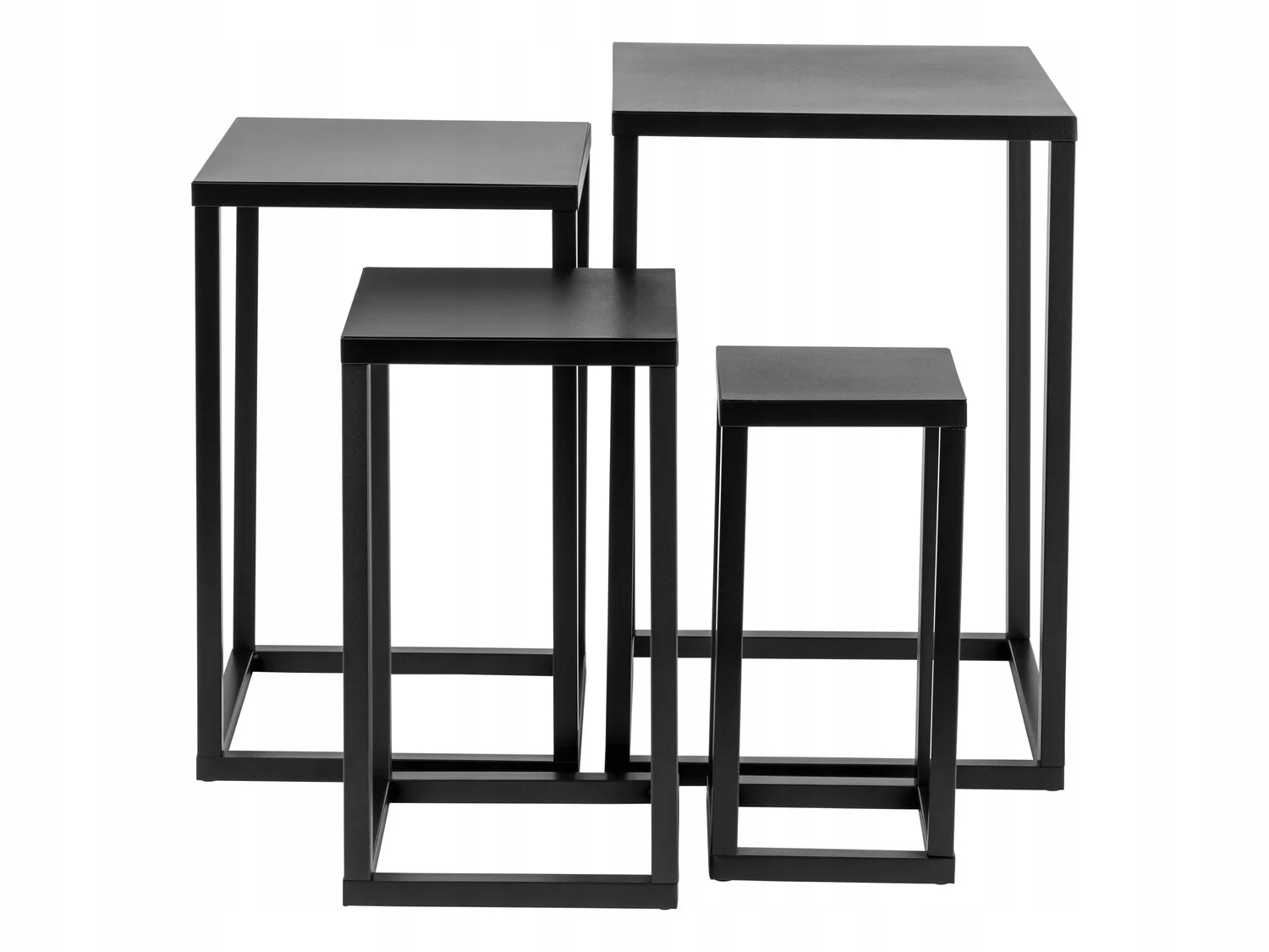 Stolek Livarno Home čtvercový 30 x 30 x 45 cm černý