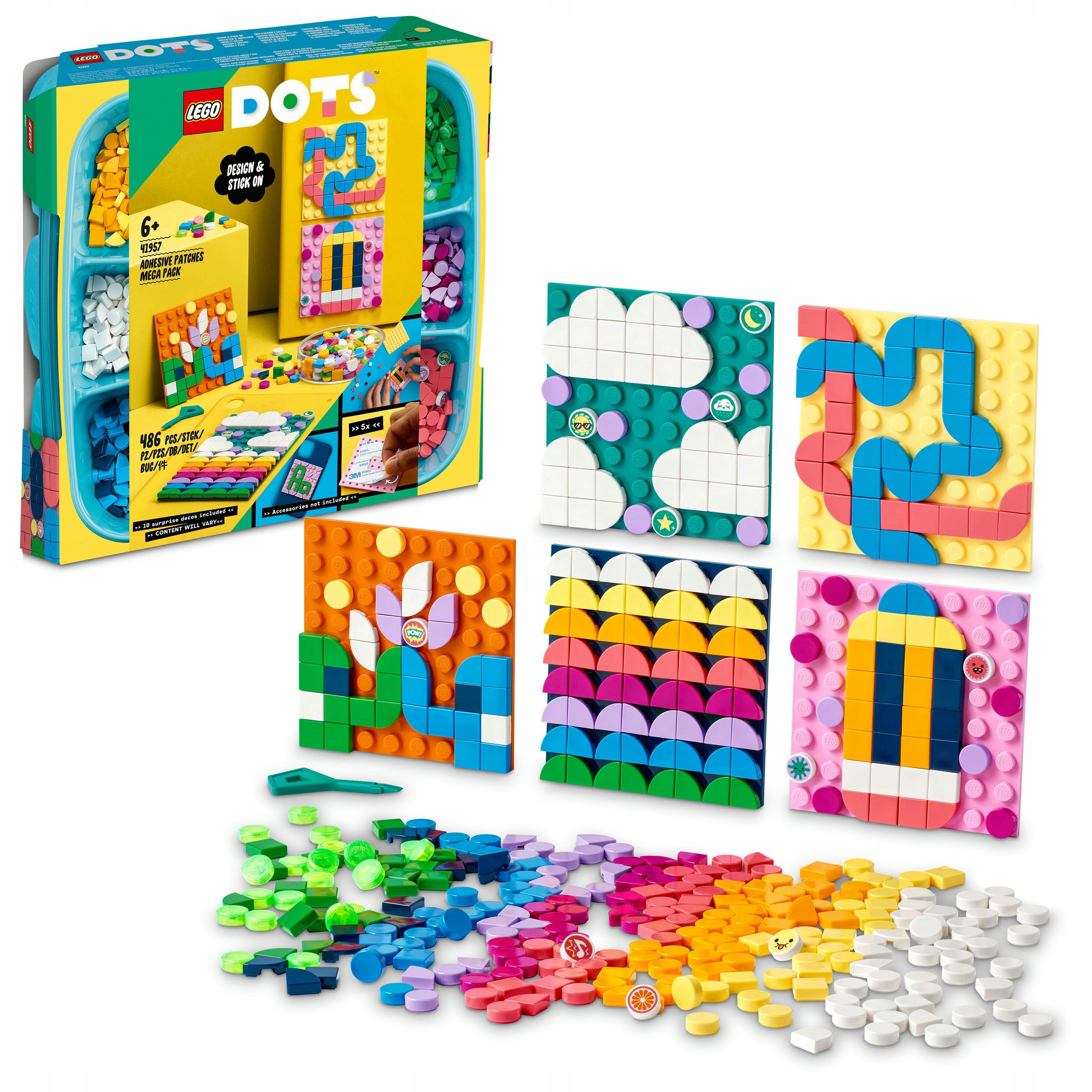 LEGO 41957 DOTS - Megazestaw nalepek NOWY