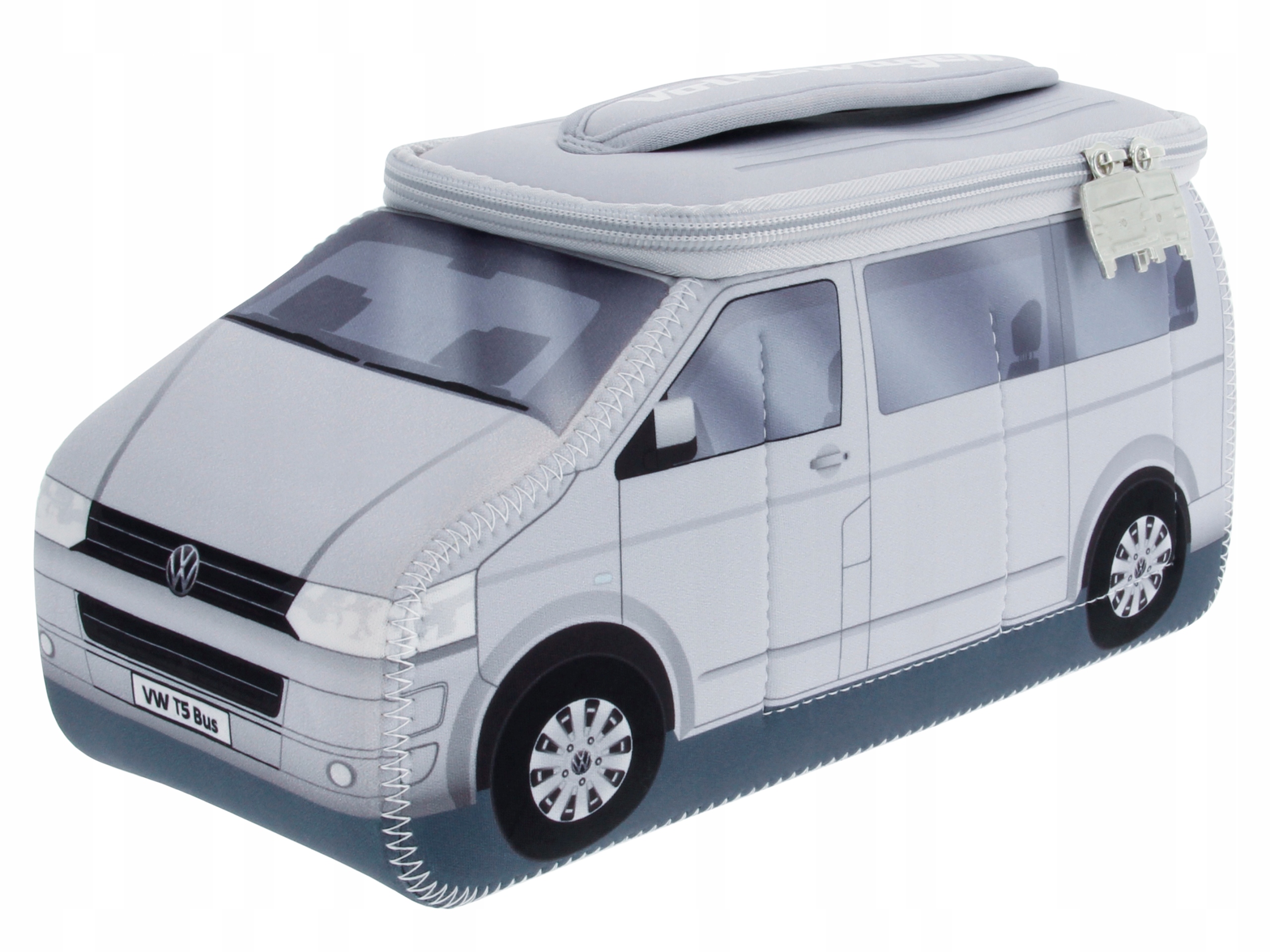 Brisa Vw Collection neoprenová kosmetická taška Vw T5 Bus velká stříbrná