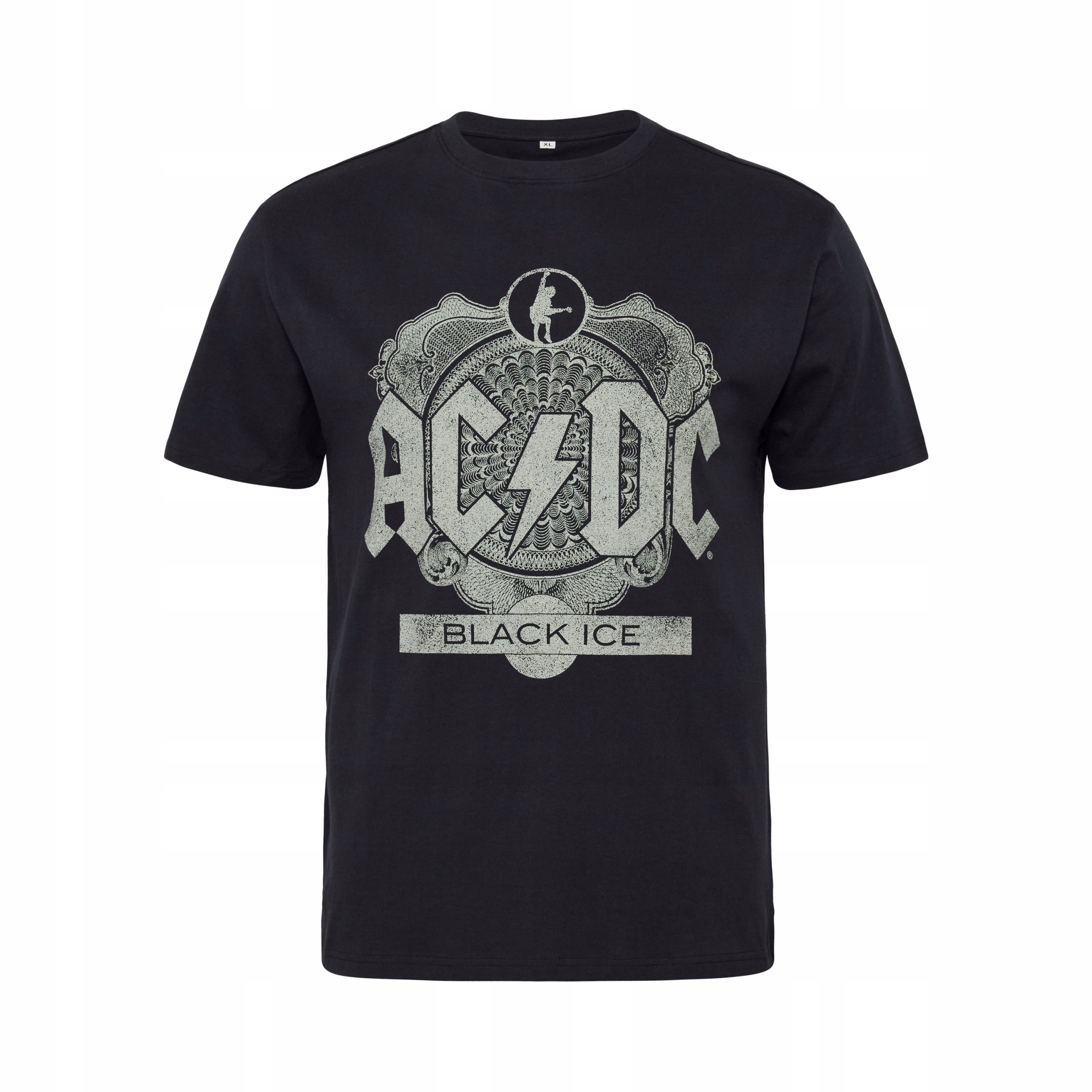 North Latitude Velké Rozměry Tričko Tričko Černé Ac/dc 6XL 162 cm