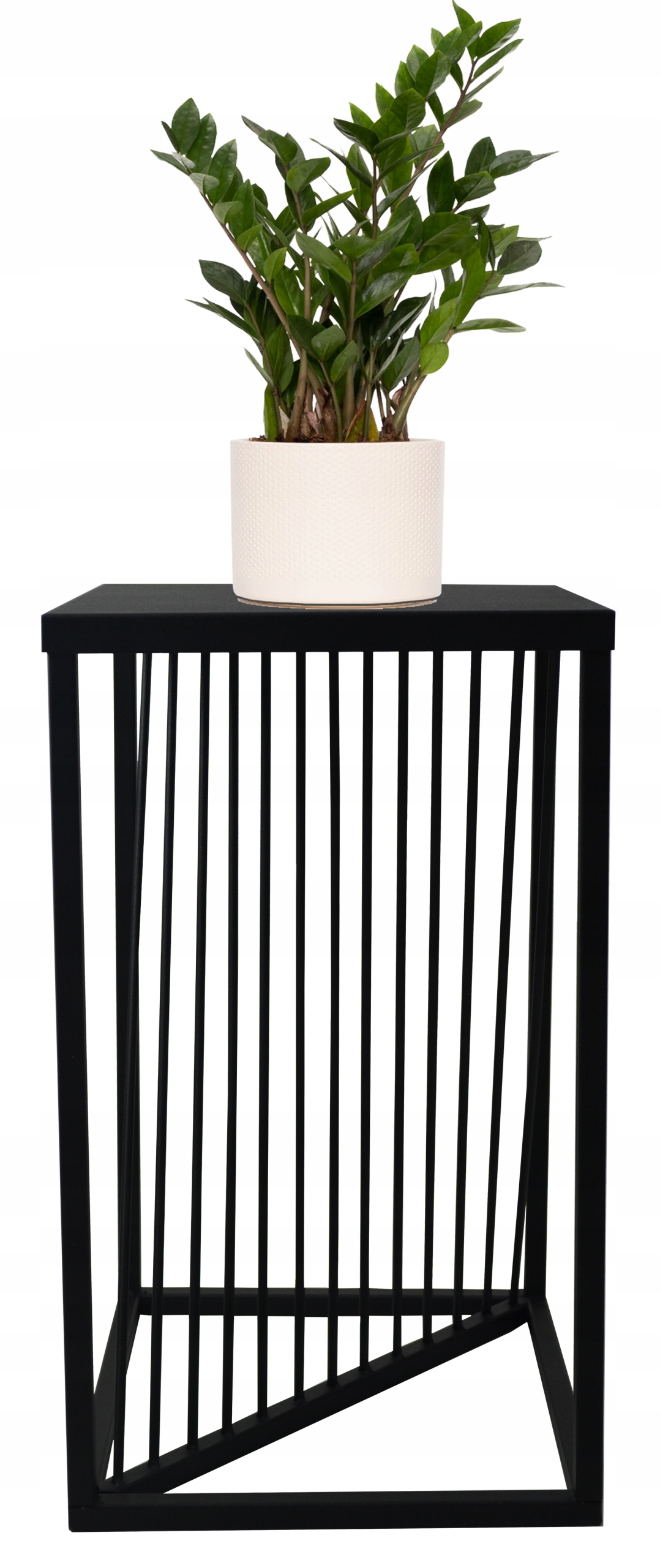 KWIETNIK STOJĄCY STOJAK PÓŁKI NA KWIATY ROŚLINY METALOWY RIVER czarny 40cm Marka Framado