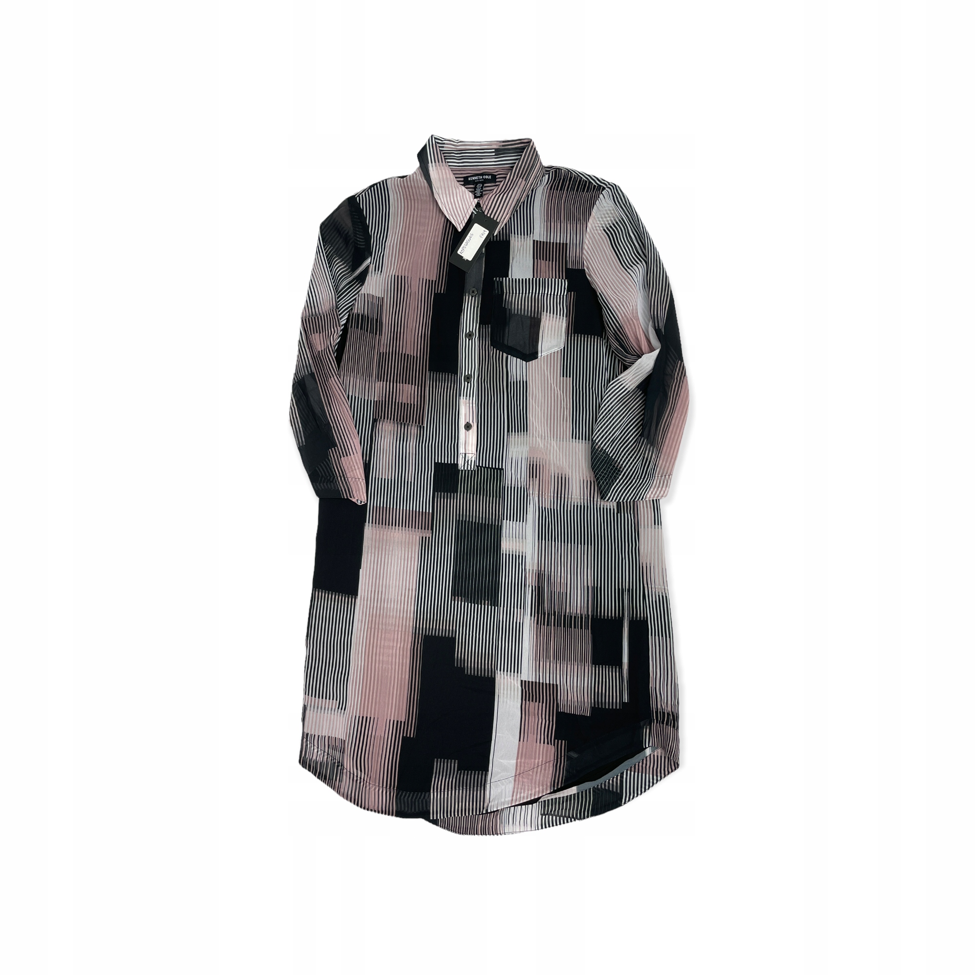 Dámská košilová šaty s 3/4 rukávem Kenneth Cole S