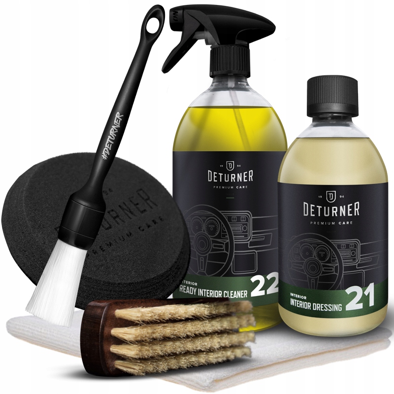 DETURNER ZESTAW DO CZYSZCZENIA WNĘTRZA AUTA+GRATIS