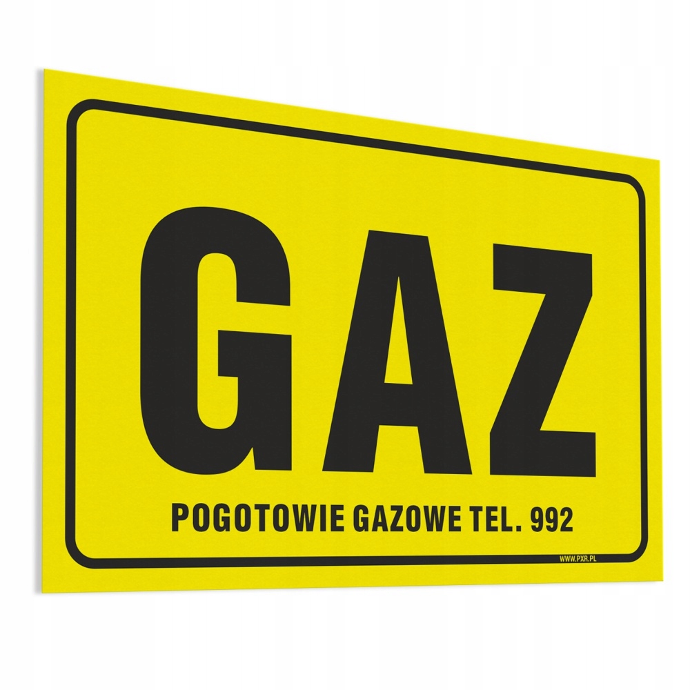 

Gaz naklejka 10x15