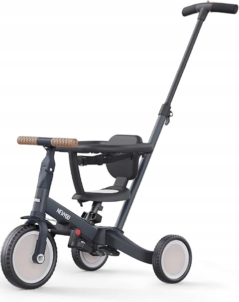 Rower trójkołowy Newyoo 5 w 1 rowerek trójkołowy szary
