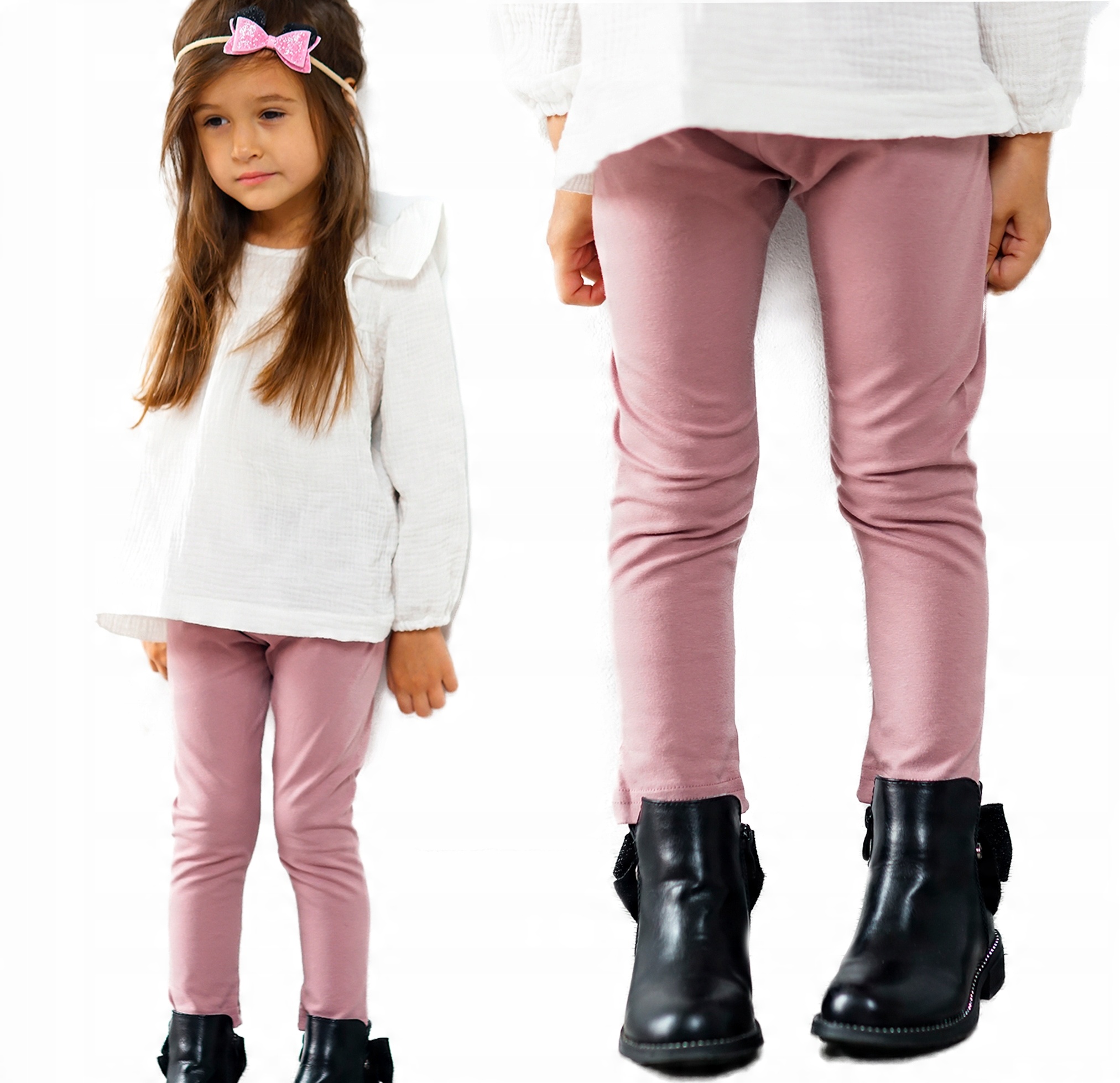 

Legginsy spodnie getry 116 Liliowy Baya