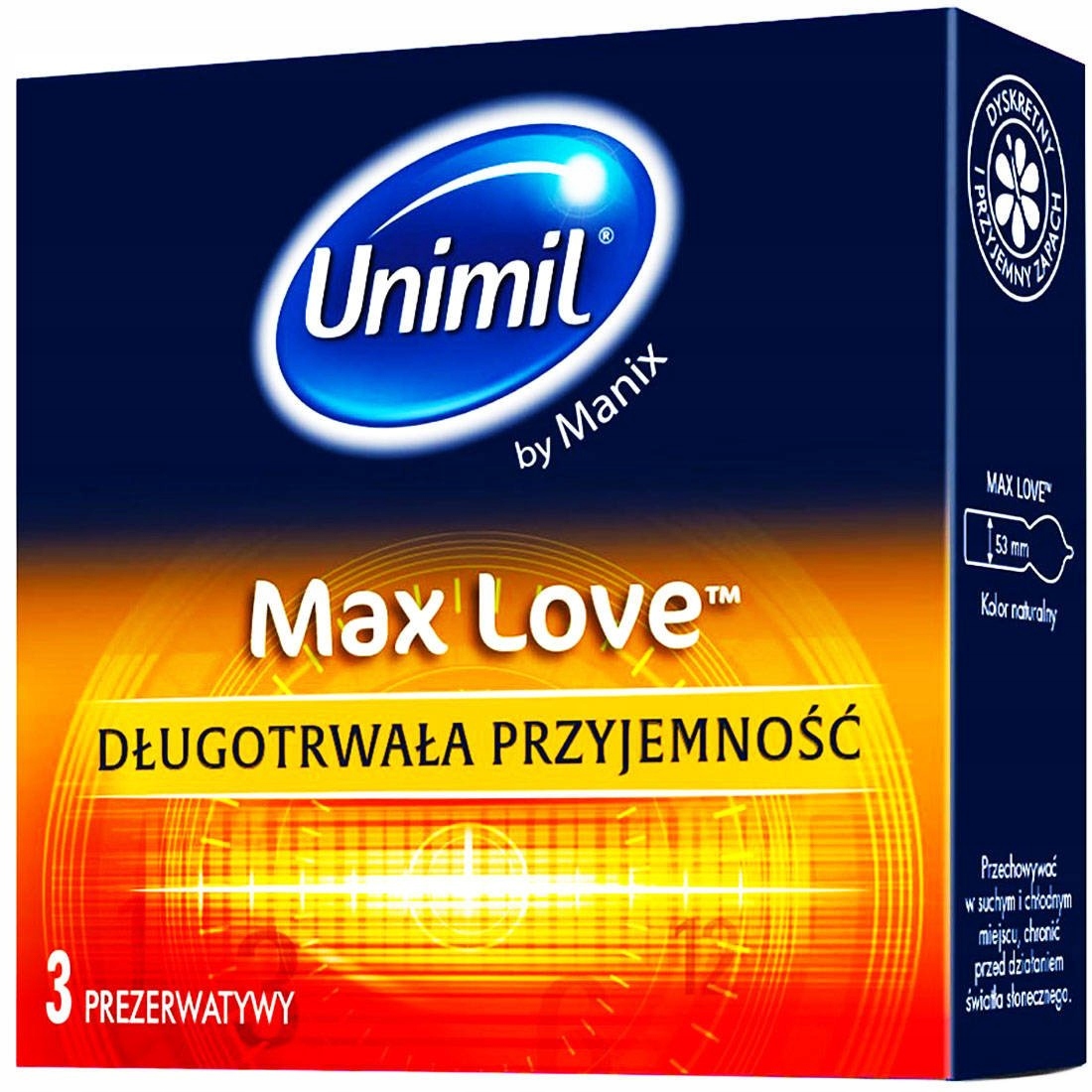 

Prezerwatywy Unimil Max Love Długa Przyjemność 3