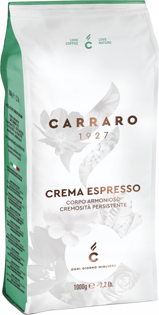 Carraro Crema Espresso Kawa ziarnista 1kg