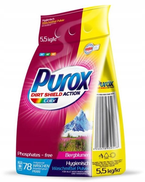 

Wydajny Proszek do prania Purox Color 5,5 kg