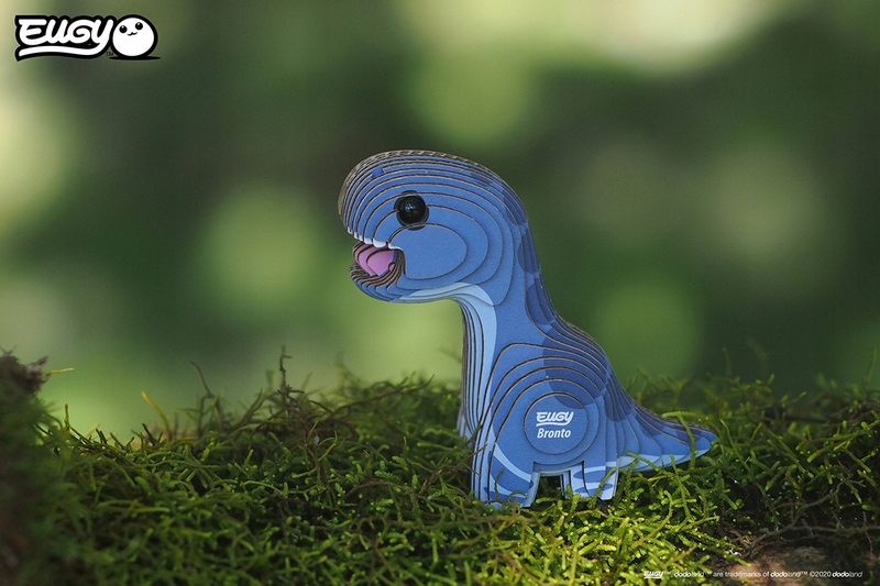Dinozaur Bronto Eugy Eko Układanka 3D Materiał karton