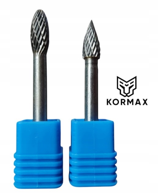 Fréza pilník vysokorychlostní rotační 8 mm na kov s karbidem Set 2ks