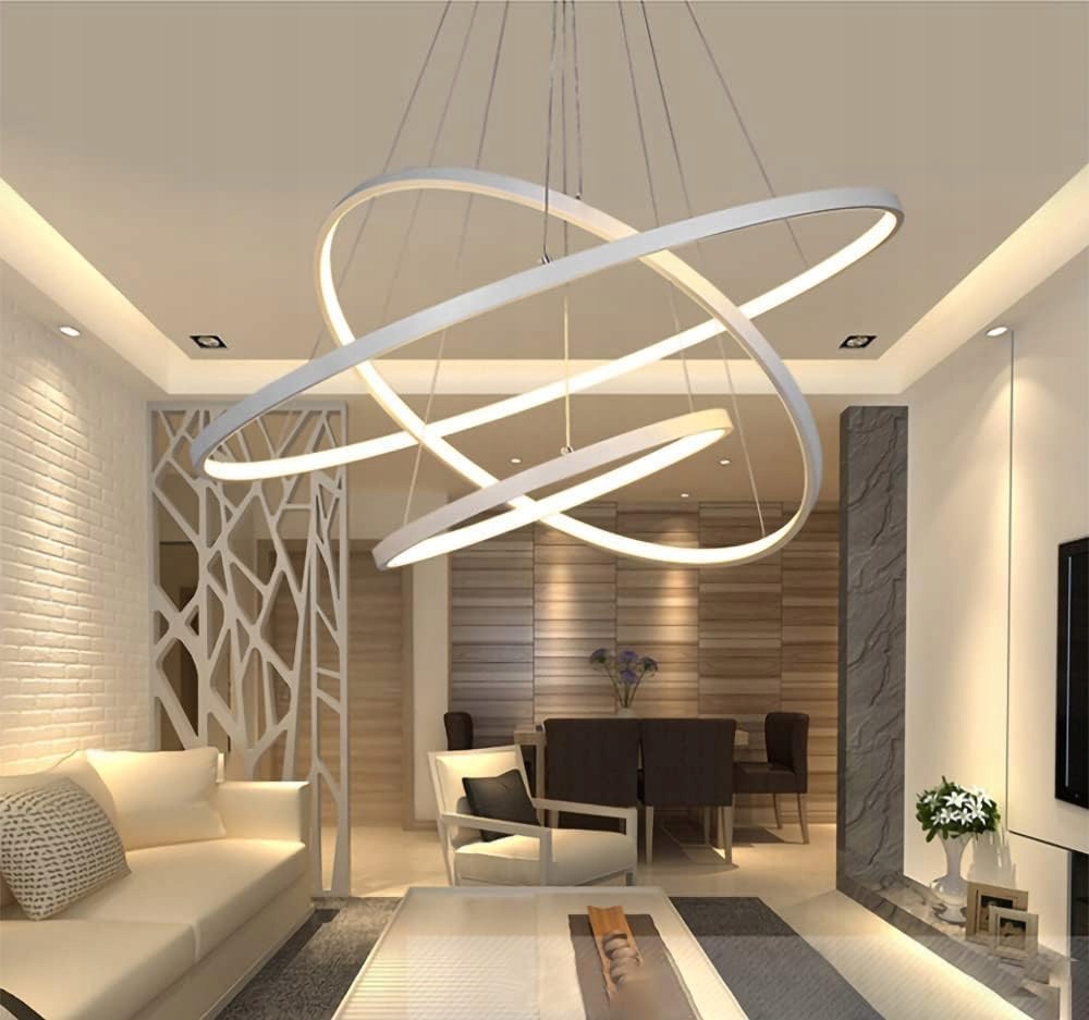 Moderná Led Závesná Lampa 115 W – Stmievateľná Diaľkový Ovládač 3000K – 6500K