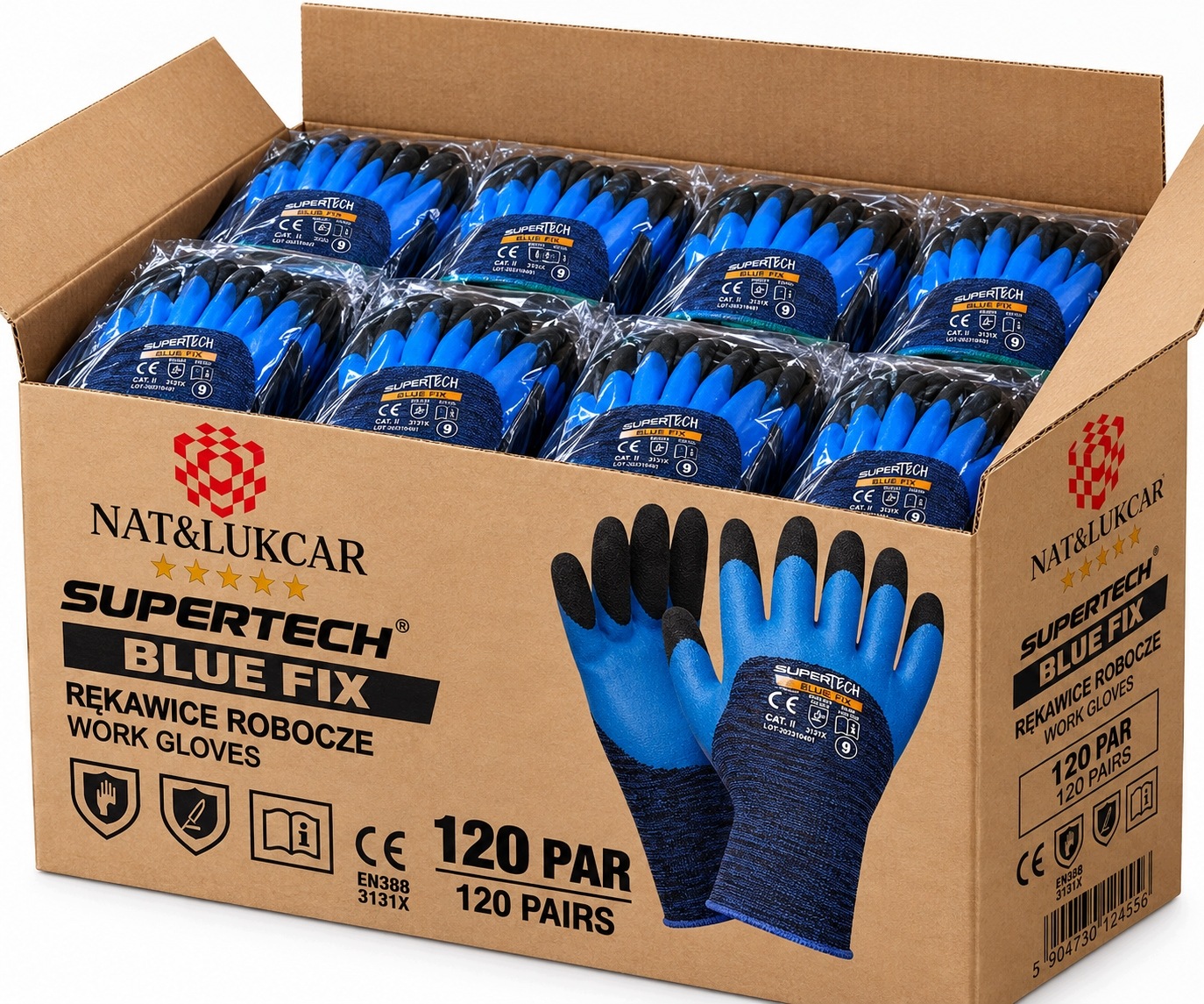 Rukavice Pracovní rukavice Pěna Foam Air Bluefix SuperTech 11/XXL 120PAR