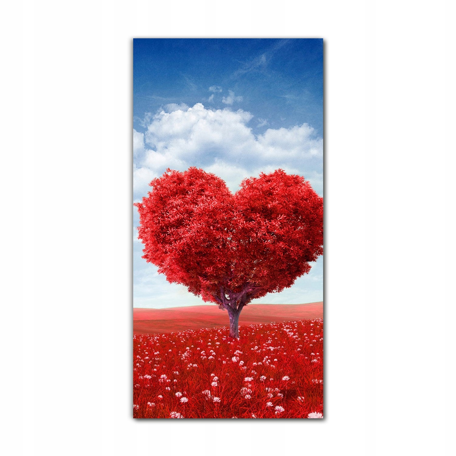 

Obraz na szkle do sypialni 70x140 cm Drzewo serce