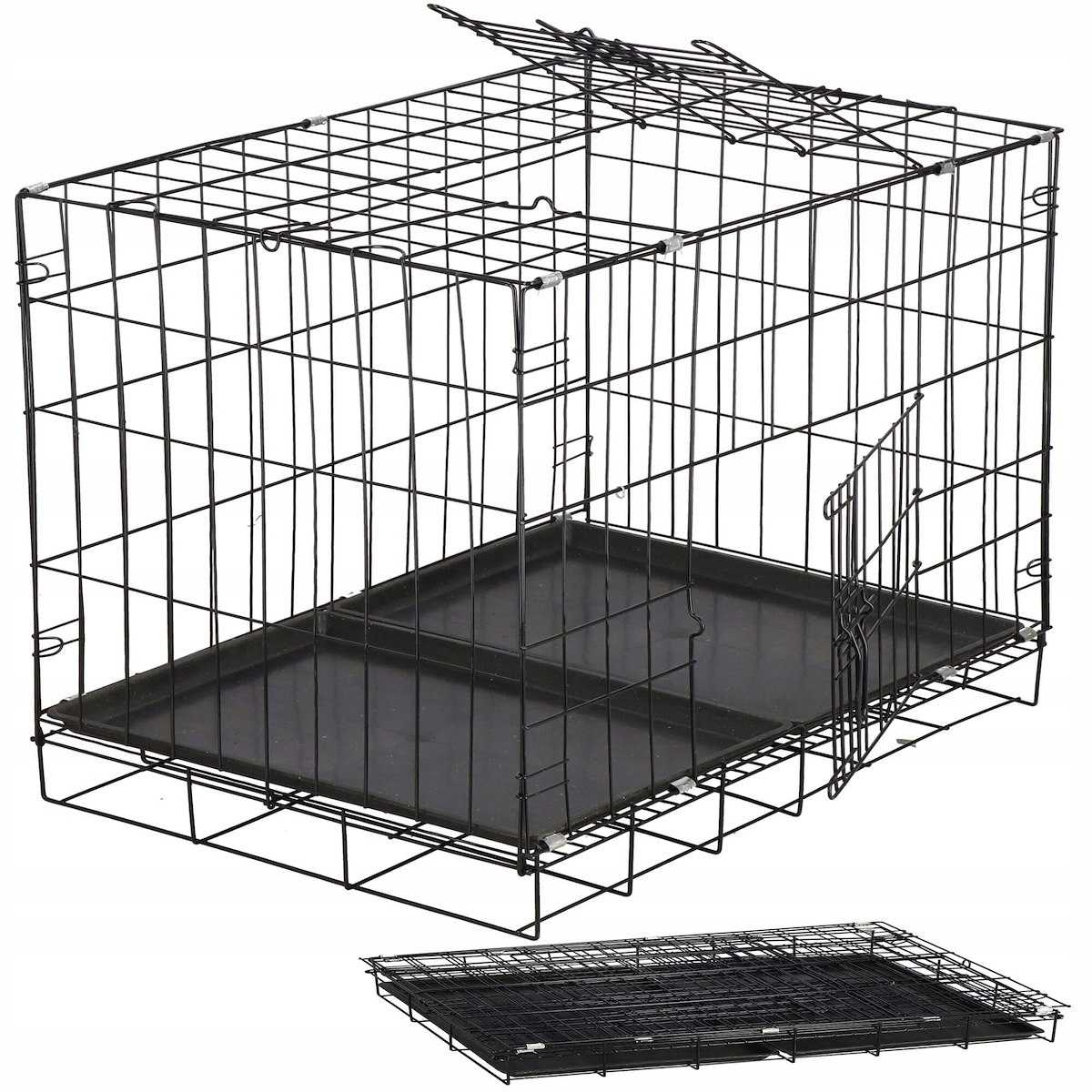 

Klatka Dla Psa Psów Kota Kojec Metalowy 70x60x42cm