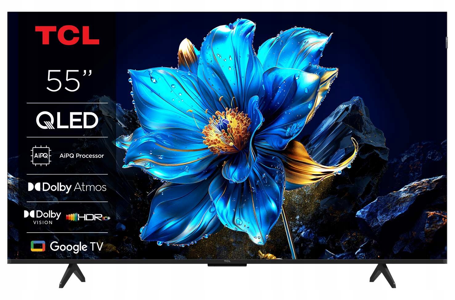 Telewizor Tcl 55P7K 55" Qled 4K Uhd SmartTV GoogleTV Hdr WiFi