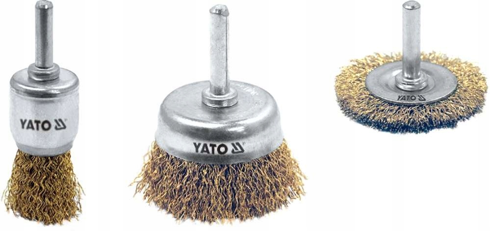 

Zestaw Szczotek Mosiężnych Trzpień YT-4755 Yato