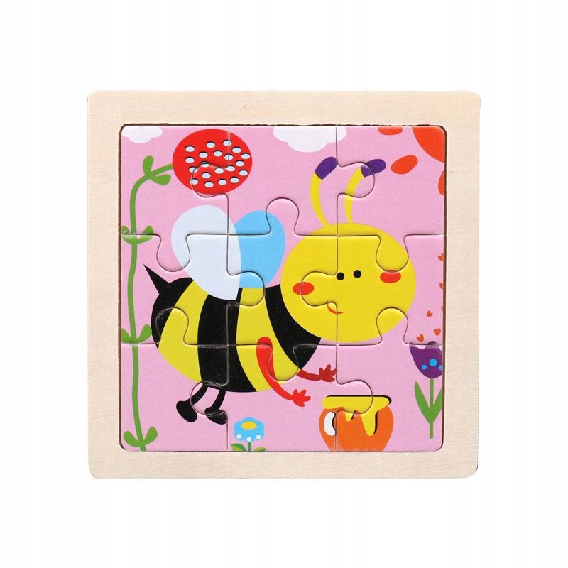 

Puzzle Drewniane Edukacyjne Układanka Pszczoła