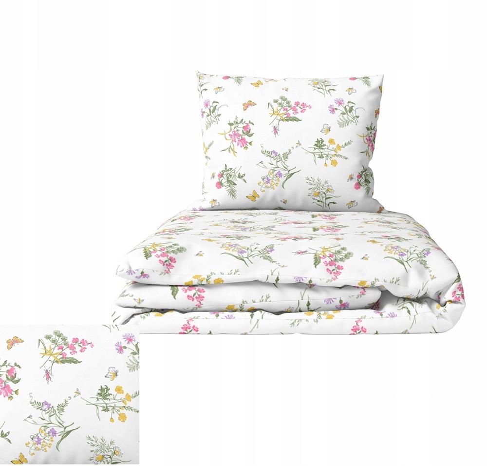 Sada Povlečení 160x200 2x70x80, 100% Bavlna, 140 g/m2, vzor: Léto