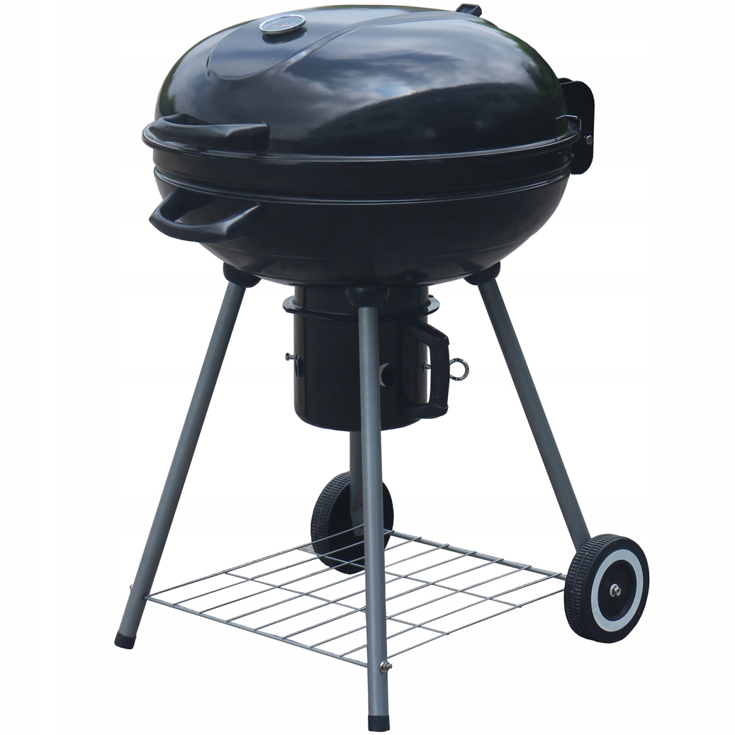 GRILL OGRODOWY WĘGLOWY LANDGRAF + TERMOMETR + POPIELNIK +PÓŁKI Producent inny