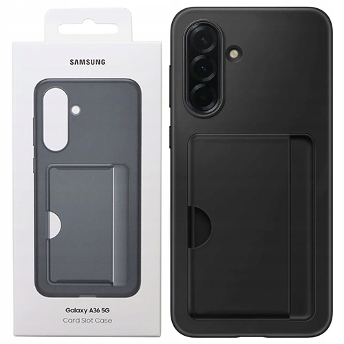 Pouzdro Card Slot Case S Kapsou Samsung Galaxy A36 5G Černé Originální