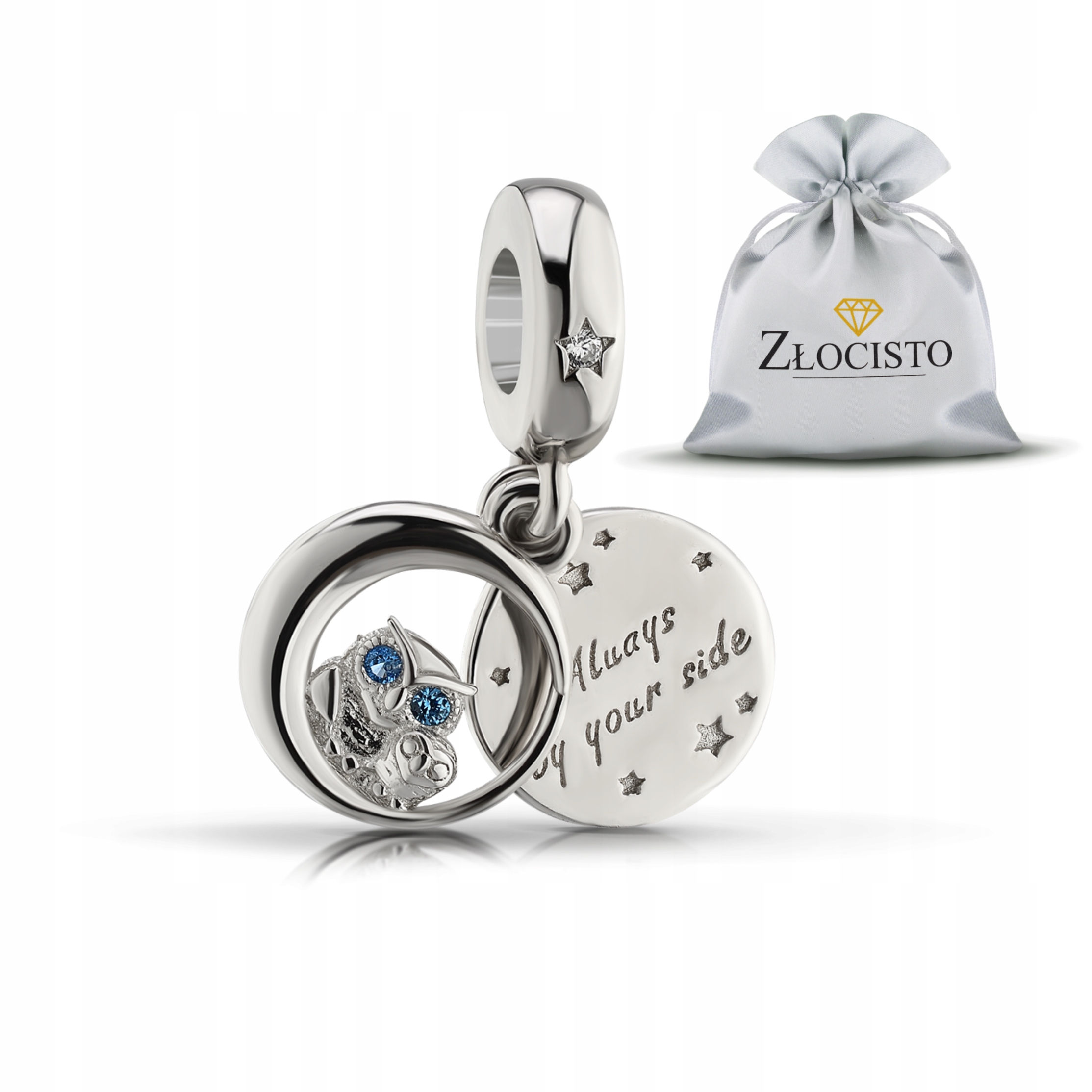 Charms Korálek Beads Pro Náramky Stříbro 925 Závěsné Sovy Jako Dárek