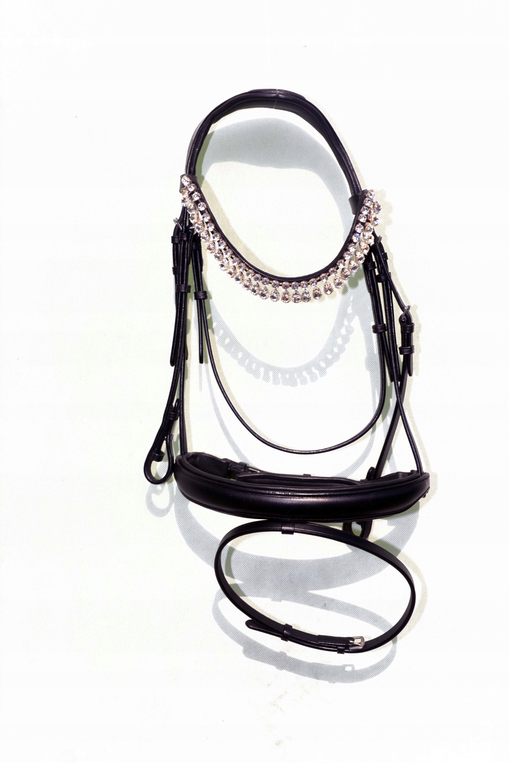 Ogłowie Anatomiczne Profilowane Skóra Premium Roz. Full