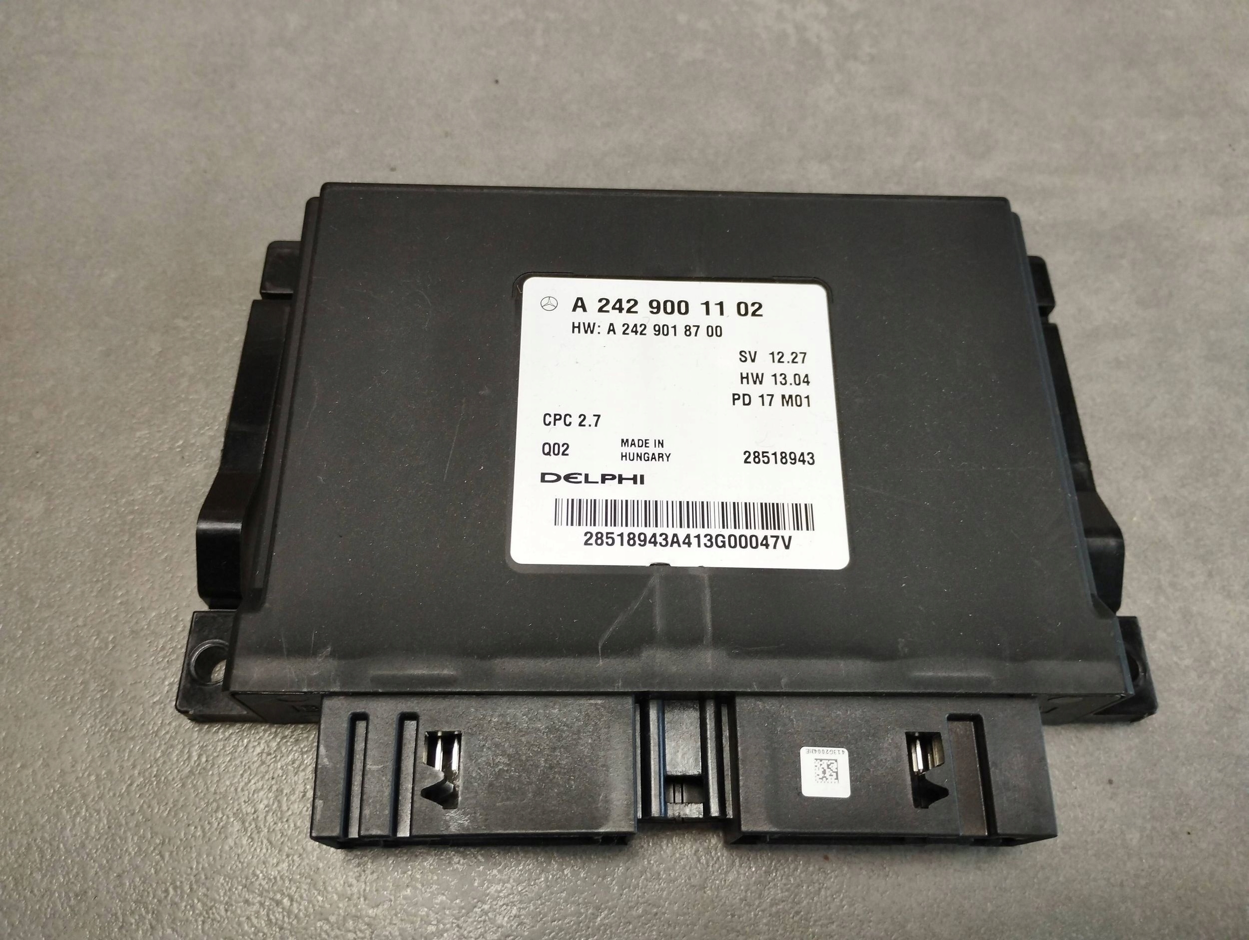 Mercedes-Benz B W246 W242 module control unit A2429001102