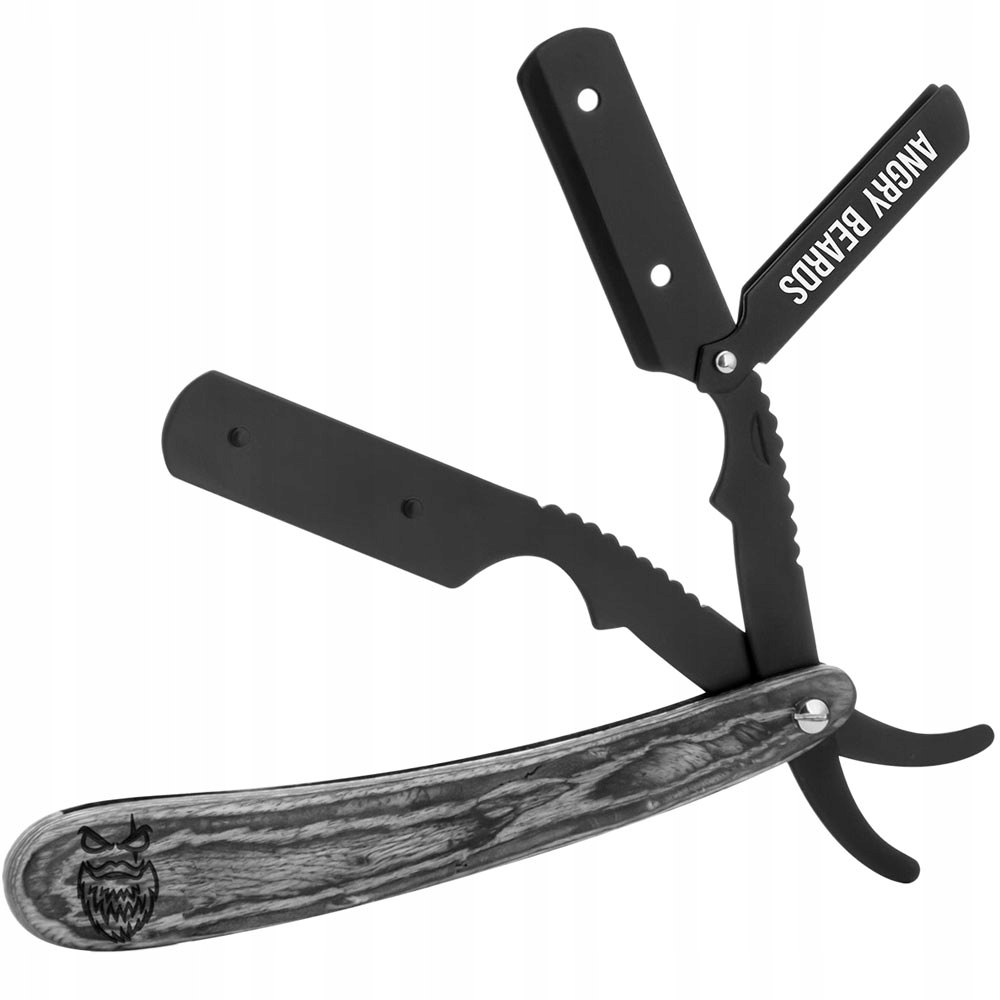 Brzytwa do golenia na żyletki Angry Beards Garrigue Shavette z etui Stan opakowania oryginalne