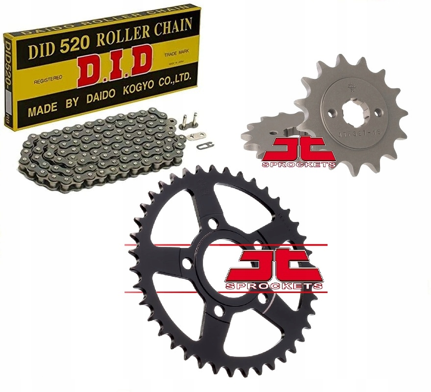 HONDA NSR 125 97-02 ZESTAW NAPĘDOWY NAPĘD DID