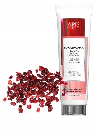 

Peeling enzymatyczny do twarzy z żurawiną Apis
