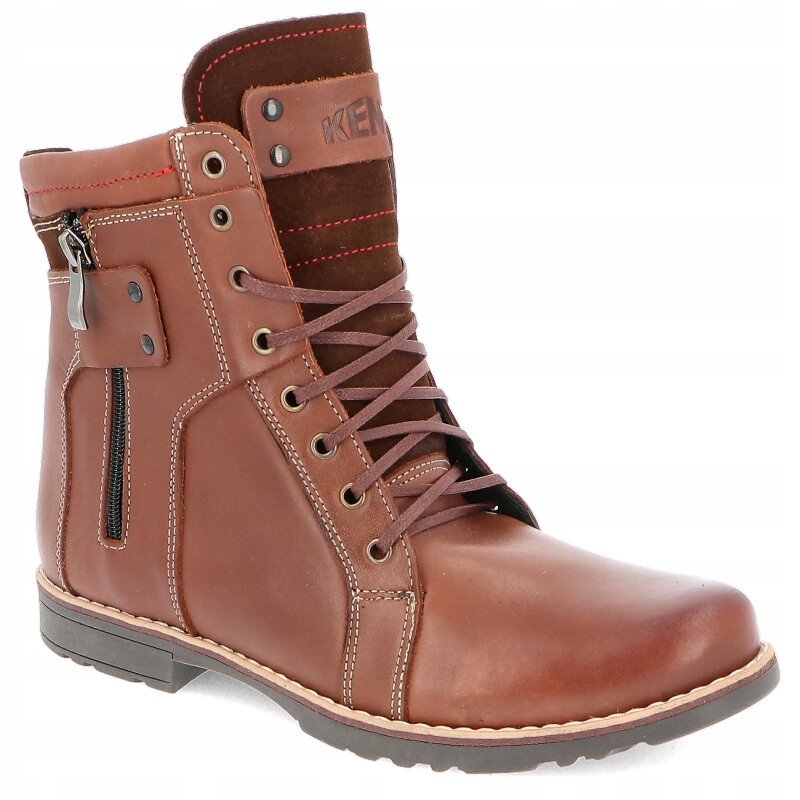 

Męskie buty zimowe skóra Kent 237 Brązowe 42