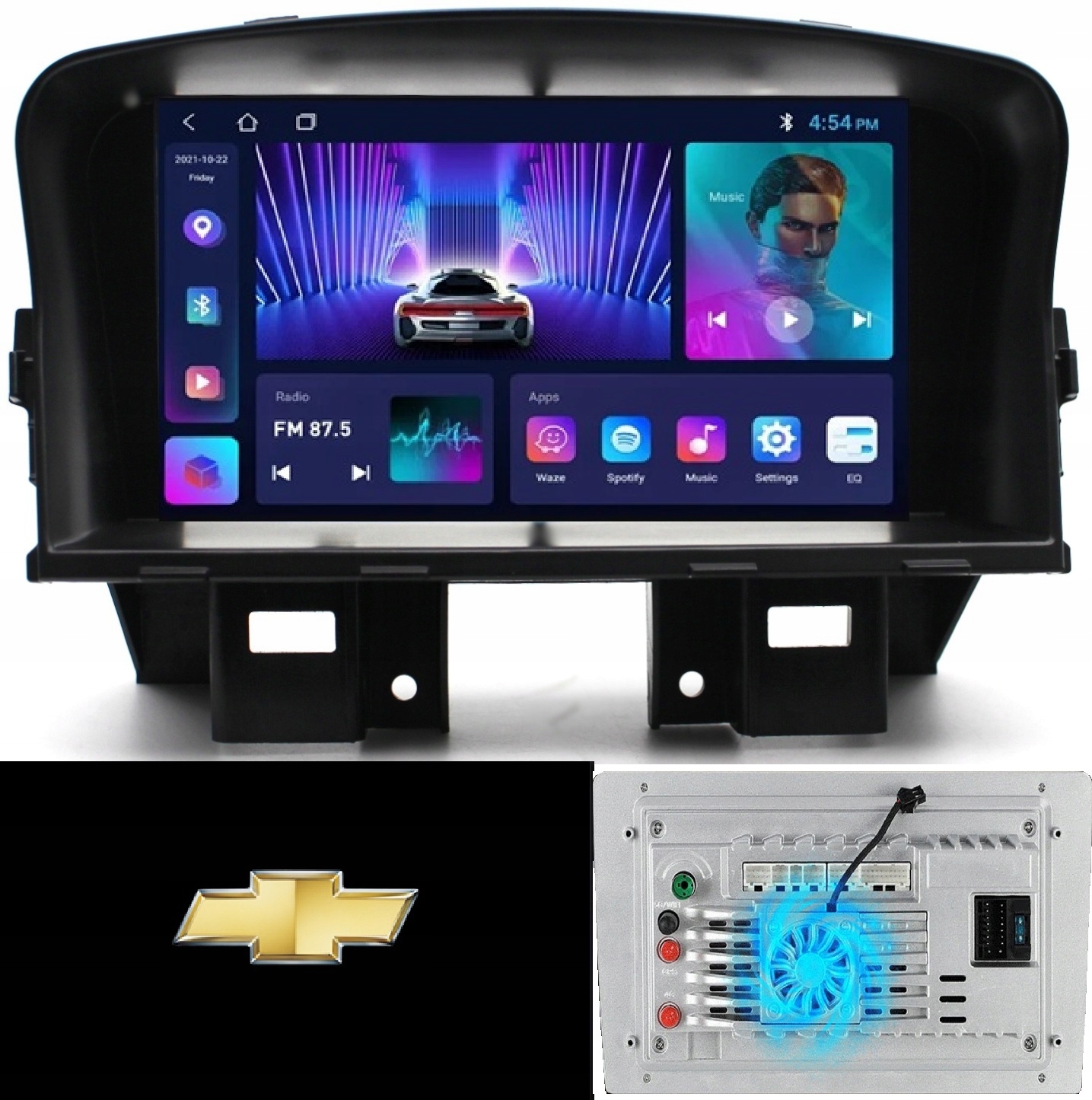 Radio Nawigacja Android Chevrolet Cruze 2008-2014 Kamera+wentylator 2/64GB