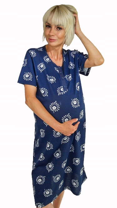 KOSZULA NOCNA CIĄŻOWA do KARMIENIA porodu HIT XL Rozmiar XL