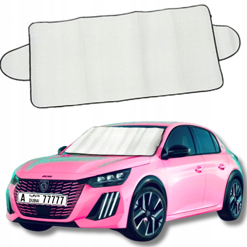 MATA OSŁONA PRZECIWSŁONECZNA NA SZYBĘ 130X60 CM