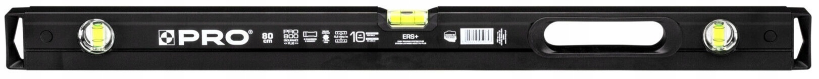 Poziomica Budowlana Pro 800 80cm Uchwyt Antishock