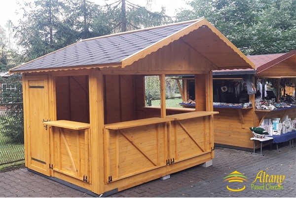 DOMEK HANDLOWY 5 DREWNIANY KIOSK SKLEPIK PRODUCENT Producent inna