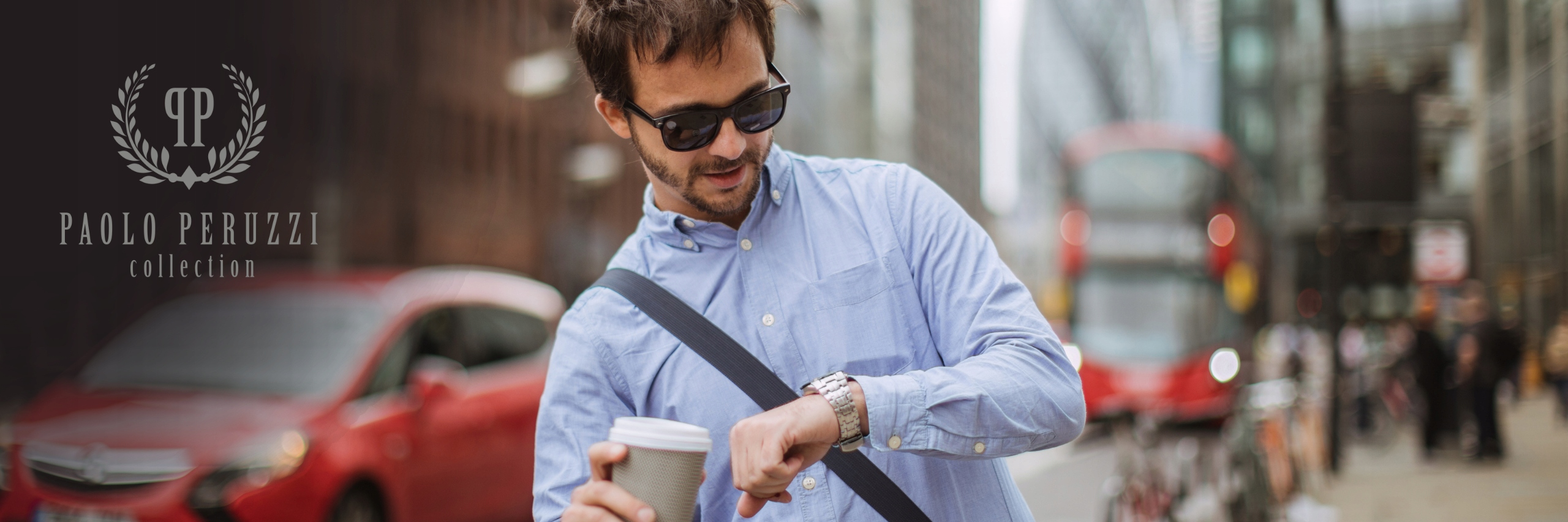 Férfi elegáns bőr válltáska munkához barna Paolo Peruzzi Nem férfi