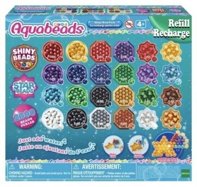 

Aquabeads Błyszczące koraliki zestaw uzupełniający