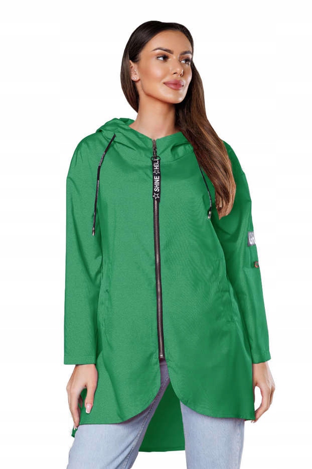 Vypasovaný Přehoz Kapuce B8117 Zelená M (38)