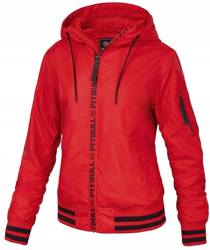 Dámská Bunda Pitbull Overpark Červená Větrovka vel. S