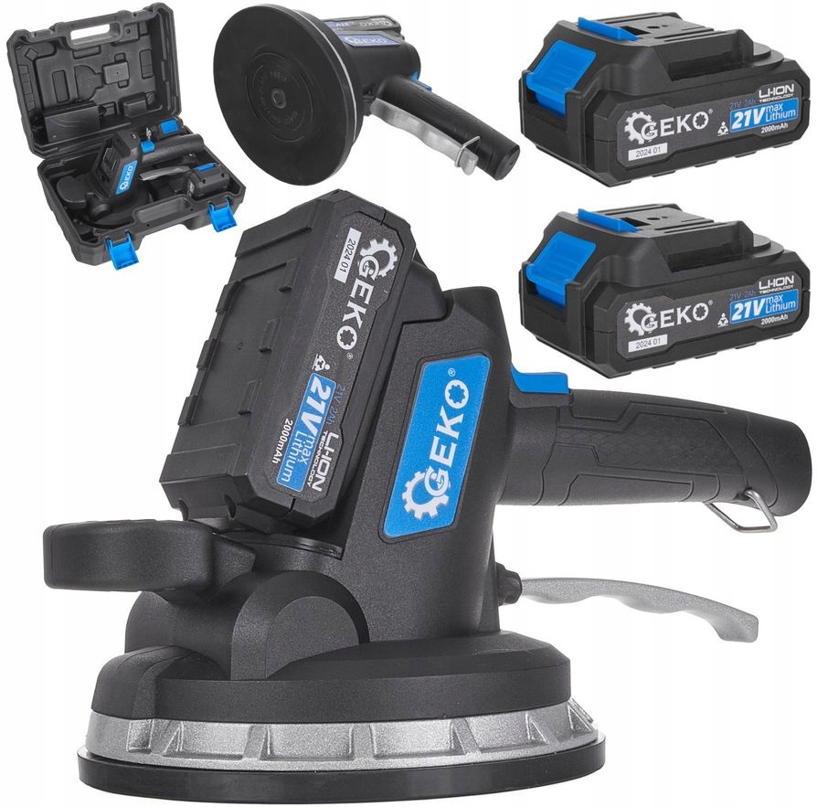 Přísavka vibrátor pro pokládku vibračních destiček 2x aku 21V